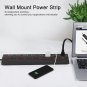 Metal Power Strip Individual Switches 8 Outlets, Heavy Duty Power Strip Surge Protector For Applia