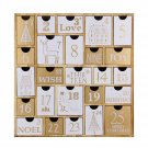 Advent Calendar With 25 Drawers Countdown To Christmas, Refillable Wooden Advent Xmas Gift For Kid
