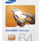 Samsung EVO 64GB microSDXC micro SD SDXC UHS microSD for GALAXY S5 S7 S8 S9 card