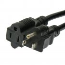 3Ft Standard Power Extension Cord (Nema 5-15P To 5-15R Plug) 16Awg Black