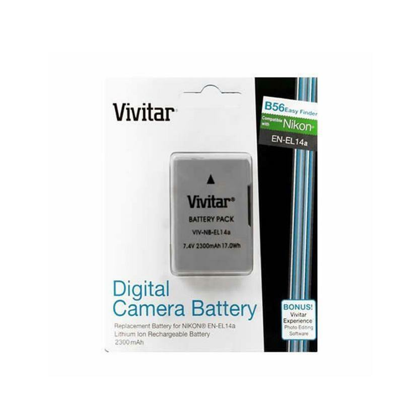 Rechargeable Replacement Battery for Nikon EN EL14 for D5600 D5500 D3500 D3400