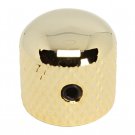 Domed Brass Knob For 6Mm Diameter Shaft W/ Set Screw - Fits Split Shaft - Gold