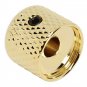 Domed Brass Knob For 6Mm Diameter Shaft W/ Set Screw - Fits Split Shaft - Gold