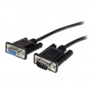 StarTech 1m Black Straight Through DB9 RS232 Serial Cable M/F MXT1001MBK