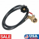 40"" Propane Refill Adapter Hose 350Psi High Pressure Qcc1 Type W/ On/Off Control