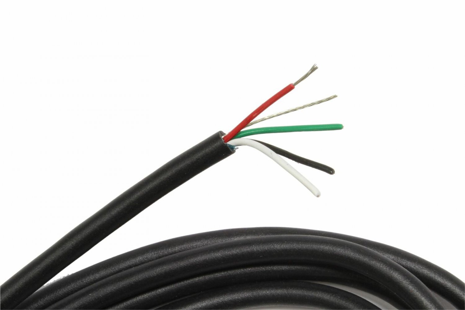 4-Conductor Pickup Hookup Wire W/ Shield - 5Ft