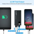 22.5W Fast Charging Power Bank 10000Mah PD 18W USB C Battery Pack 3 Outputs