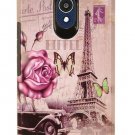 For At&T Axia/ Cricket Vision - Hard Hybrid Armor Impact Case Paris Eiffel Tower