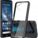 For Nokia X100 - Hard Premium Tpu Rubber Case Cover Black / Transparent Clear