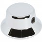 Brass Hat Knob For 6Mm Diameter Shaft W/ Set Screw - Fits Split Shaft - Chrome