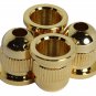 Bass Guitar Rear Mounted String Ferrules - Gold - Set Of 4