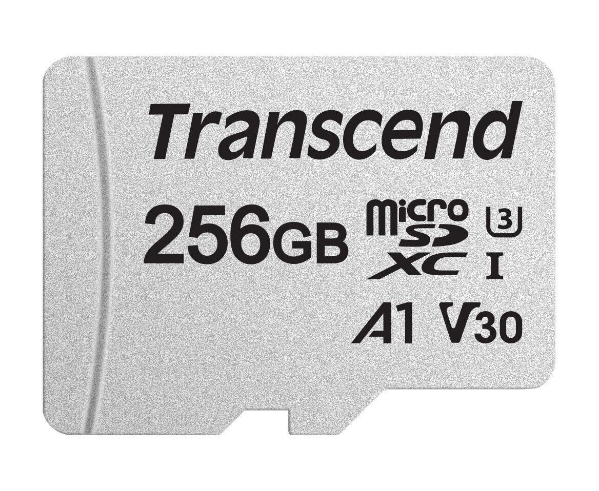 256GB Transcend 300S microSDXC UHS-I U3 V30 A1 CL10 Memory Card 95MB/sec