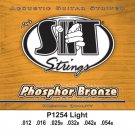 S.I.T. Strings P1254 - Phosphor Bronze Acoustic Guitar Strings Light (12-54)