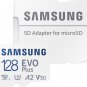 Samsung - EVO Plus 128GB microSDXC UHS-I Memory Card with Adapter