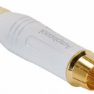 Amphenol - ACPR-WHT - Diecast RCA Connector White w/Gold Contact - White
