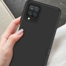 For Samsung Galaxy A12 5G - Hard Hybrid Armor Phone Case Black Non-Slip Cover