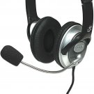 Manhattan Wired Classic Stereo Headset w/ Mic & In-Line Volume Control