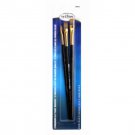 8862C Craft & Hobby Premium Brushes W/ 3-Flat Brushes, Blue, 3-Pack