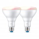 Philips WiZ Connected 2-Pack BR30 Full Color and Tunable White Bulbs