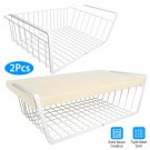 2 X Under Shelf Cabinet Hanging Basket Organizer For Kitchen Pantry Refrigerator
