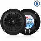 Pyle PLMR41B Pair New 4"" 100Watt Black Marine Boat Waterproof Speaker System
