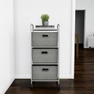 3 Drawer Storage Cart Wheels Bins Towels Clothes Crafts Portable Apt Home