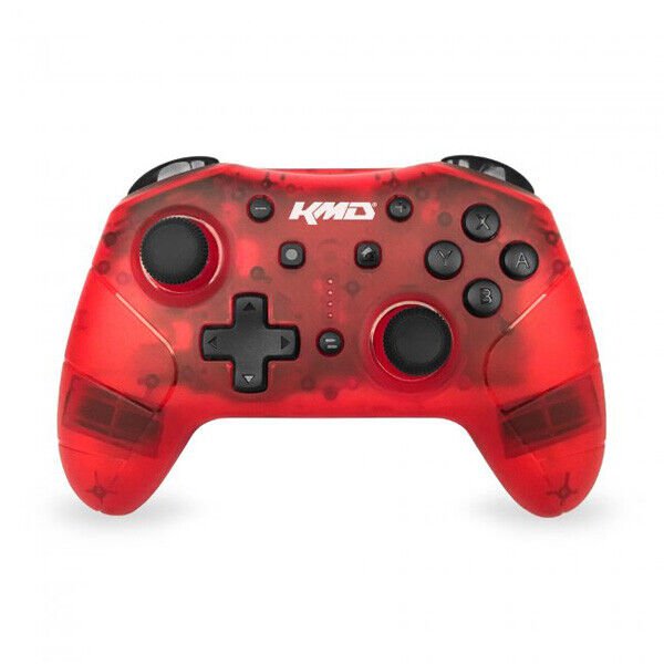 Clear Red Switch Wireless Pro Controller For Nintendo Switch Brand New