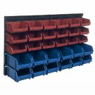 Stalwart 30 Bin Wall Mounted Parts Rack Nut Bolts Crafts Garage Storage Bins