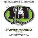 S.I.T. Strings Nr45105L - Power Wound 4 String Bass Nickel Medium Light (45-105)