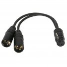 Pro Co Ymxf2Xm-1 Xlr Y Adapter Cable One Female To Two Male