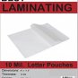 Lamination Pouches Premium10Mil. Letter. 100 Pack. 9"" X 11.5""
