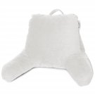 Super Foam Reading Pillow, Tv & Bed Rest Pillow, Arms Support With Pockets White