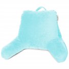 Super Soft Reading & Tv Pillow Bed Rest Pillow Arms Support With Pockets - Aqua