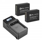 2 Pack Np-W126 Battery And Compact Smart Charger Kit 7.4V 1260Mah