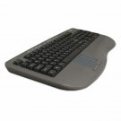 Adesso Win Touch Pro Desktop Multimedia USB QWERTY Keyboard - Dark Gray, Black