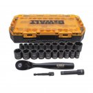 DEWALT DWMT74738 23 Piece 3/8"" Drive Combination Impact Socket Set (SAE & Metric