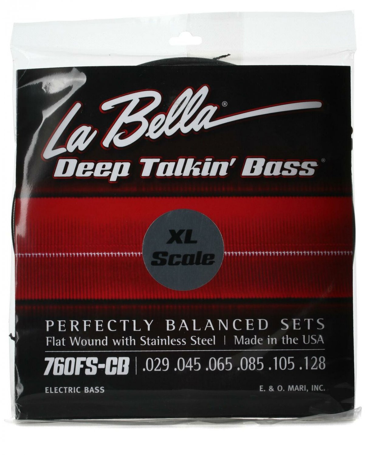 La Bella 760FS-CB Deep Talkin' Bass Flatwound Bass Strings - Extra Long ...