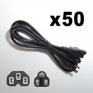 Lots 50 Usa Standard Ac Power Cord Cable Desktop Monitor Computer Pc 6Ft Iec320