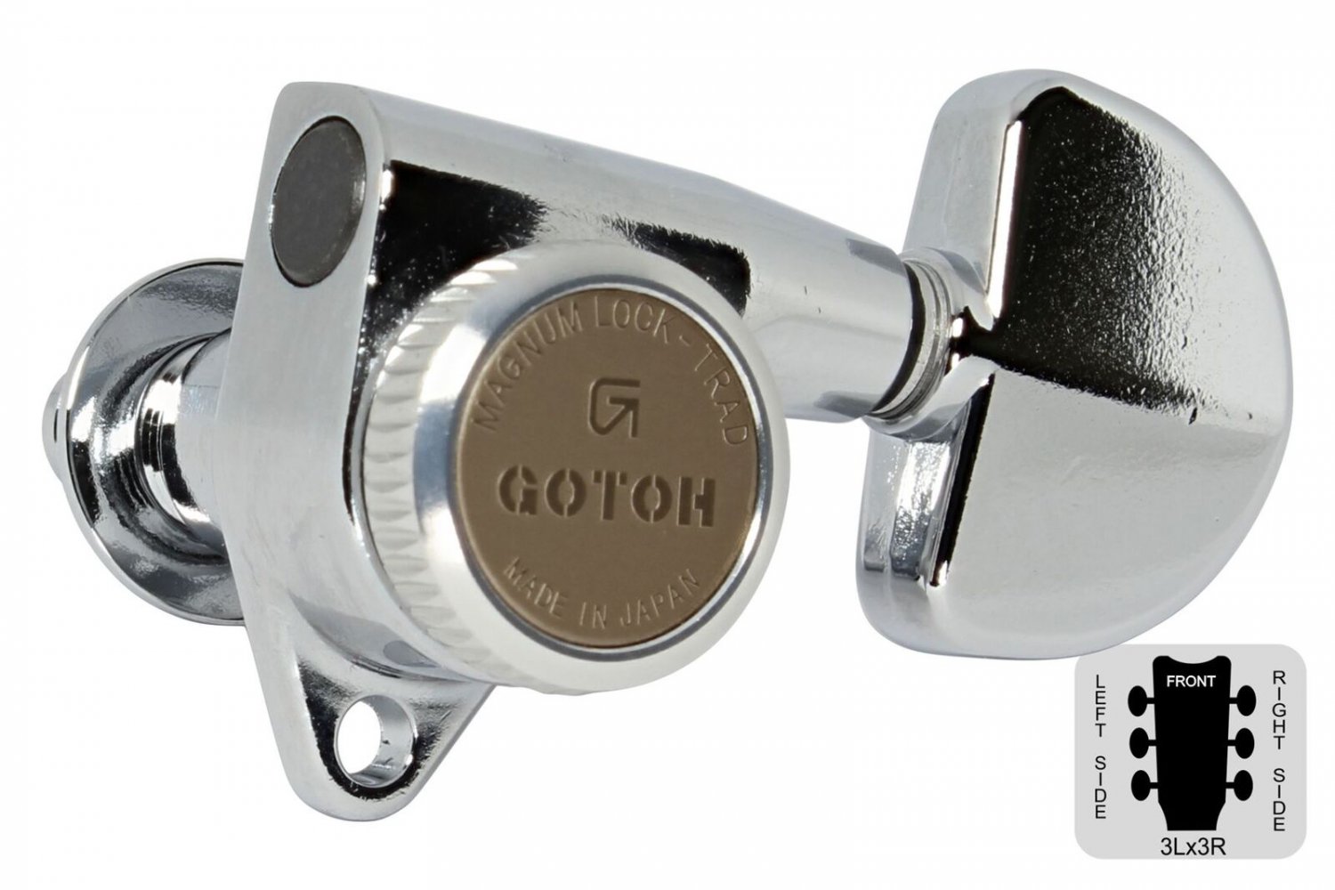 GOTOH SG30120MGT Locking Tuning Machines w/ Grover buttons 3L x 3R