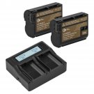 En-El15 7V Li-Ion Battery Pack,2-Pack, Bundle W/Dual Smart Charger