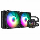 Vetroo V240 ARGB CPU Water Cooler Computer Case 240mm Radiator 2x120mm Fan 1700