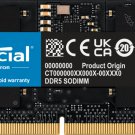 Crucial 16GB DDR5-5600 SODIMM non-ECC CT16G56C46S5 Memory