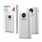 ADATA P20000QCD Power Bank White 2PK 20000mAh 2x USB A 1x USB C Battery Backup