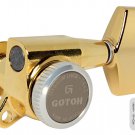 Gotoh SG381-01 MGT Locking Tuners w/ Large Knobs - Gold - 3L x 3R