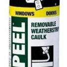 18354 Seal 'N Peel Removable Clear Caulk, 10.1-Ounce 12Pk