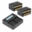 2X Np-F970 Batteries, Bundle W/ Dual Charger Kit