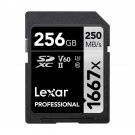 Lexar 256GB Professional 1667x UHS-II U3 SDXC Memory Card #LSD256CBNA1667