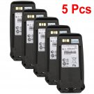 5Pcs Radio Battery For Motorola Xpr6100 Xpr6380 Xpr6580 Dgp4150 Dgp6150 Pmnn4077