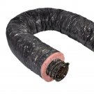 Insulated Flexible Duct Insulation Hvac 12 Inch X 25 Ft R4.2 Black Jacket Vent