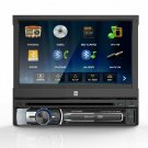 Dual 1 DIN 7"" Retractable Touchscreen Car DVD Receiver Player w/ Bluetooth